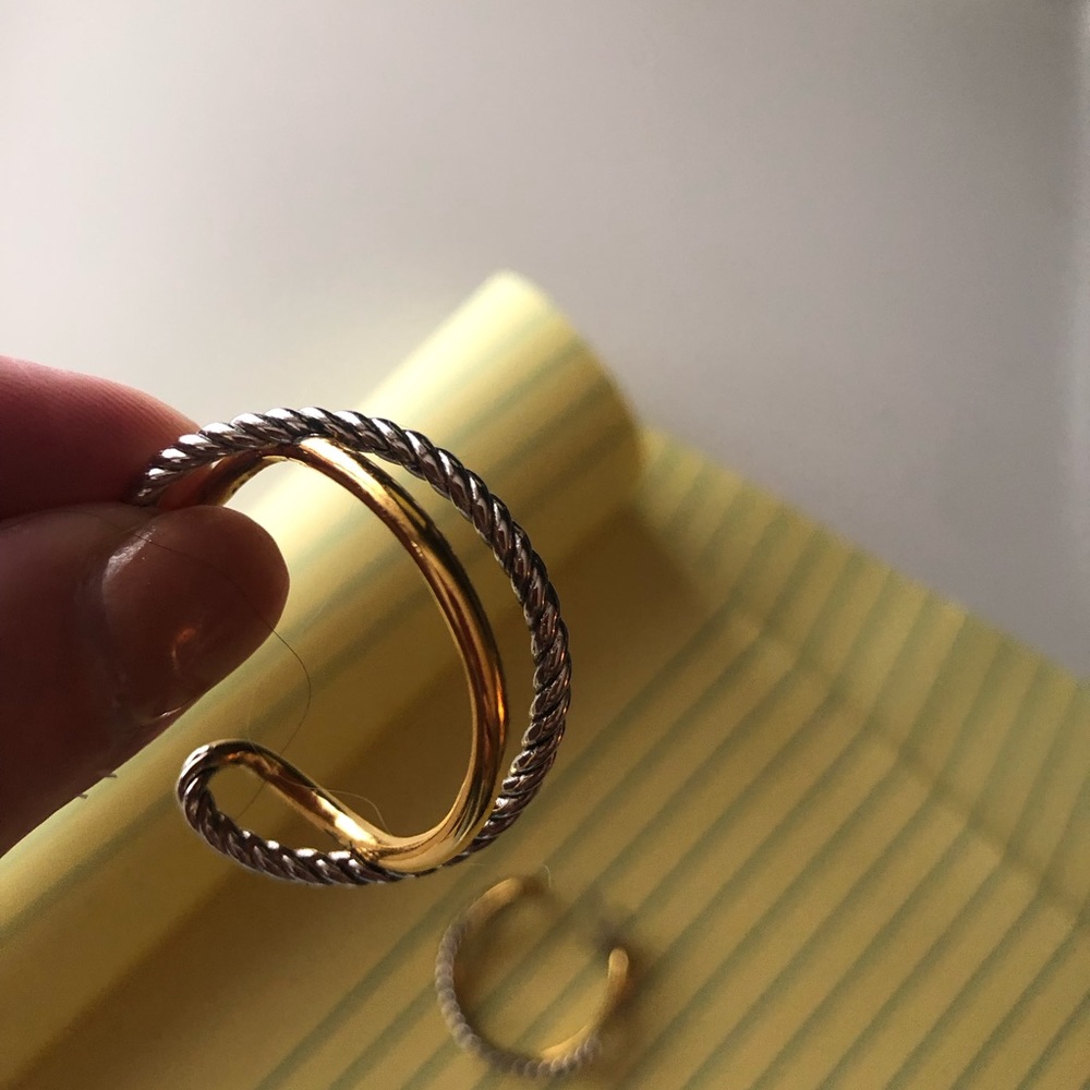 David Yurman Gold/Silver earrings
